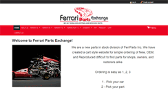 Desktop Screenshot of ferraripartsexchange.com