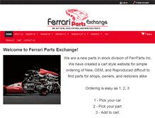 Tablet Screenshot of ferraripartsexchange.com